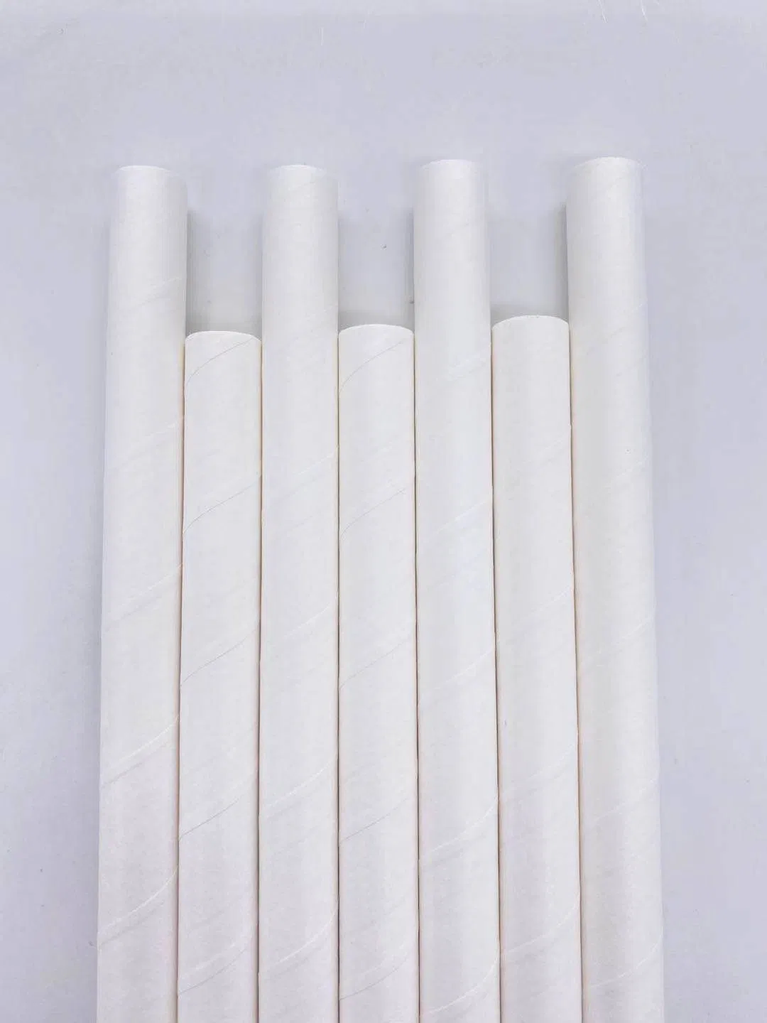 2000 PCS Popular Custom 12mm for Boba Paper Straws Black and White Paper Straws for Milk Tea