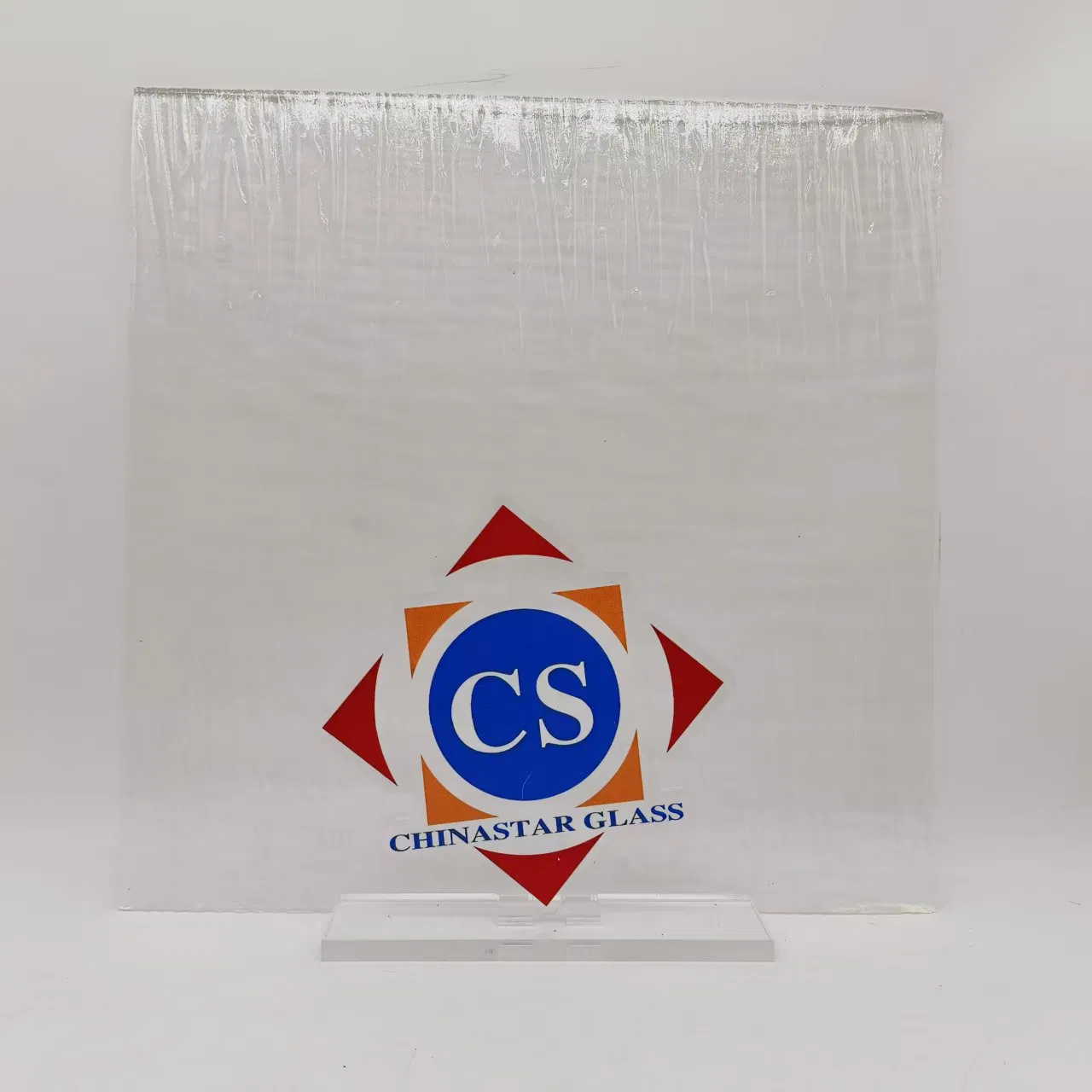 High Quality Ultra Clear Waterfall Patterned Glass for Building/Window/Partition/Door