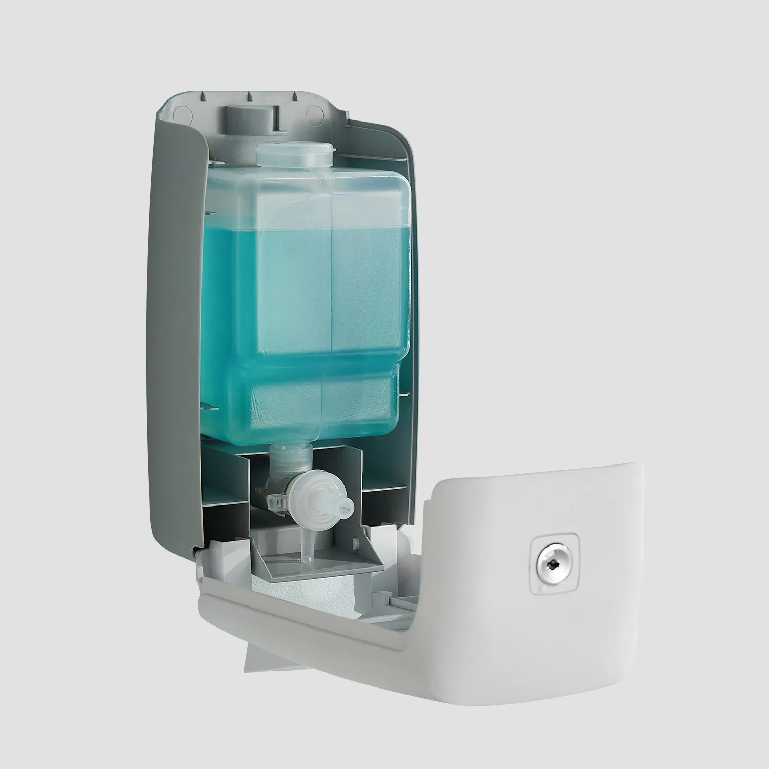 Commercial Automatic Sensor Soap Dispenser, 1000ml Clear Window Soap Dispenser for Liquid & Foam Soap for Office Kitchen