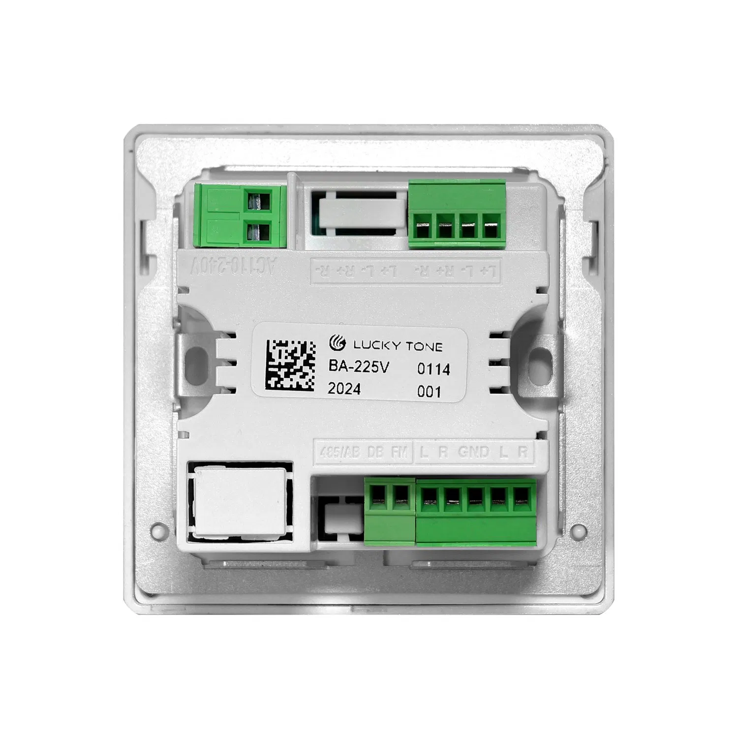 2*25W 4-8ohm Mini Panel Wall Amplifier Bluetooth 2.8 Inch Color Touch Screen Music Wall Amplifier for Home Use