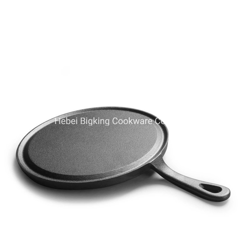 Dia 26cm Cast Iron Pizza Pan in Pre-Seasoned Coating