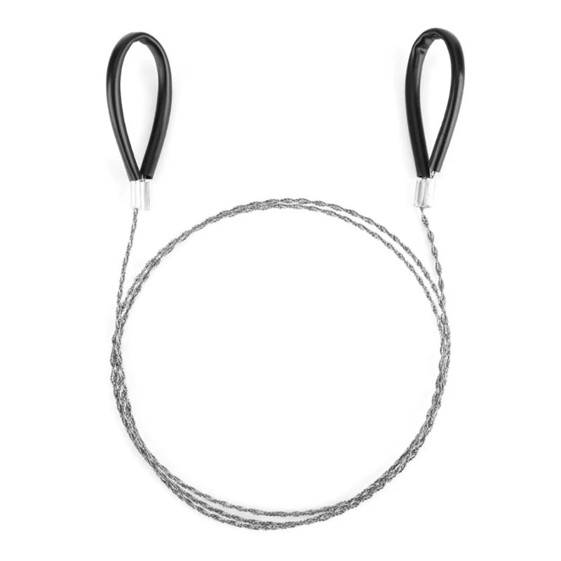 Black Red Wire Saw Manufacturers Direct Wholesale Stainless Steel Wire Saw Camping Equipment Outdoor Life-Saving Saw