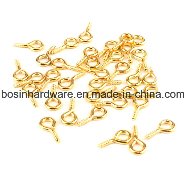 Gold Plated Metal Eye Screw