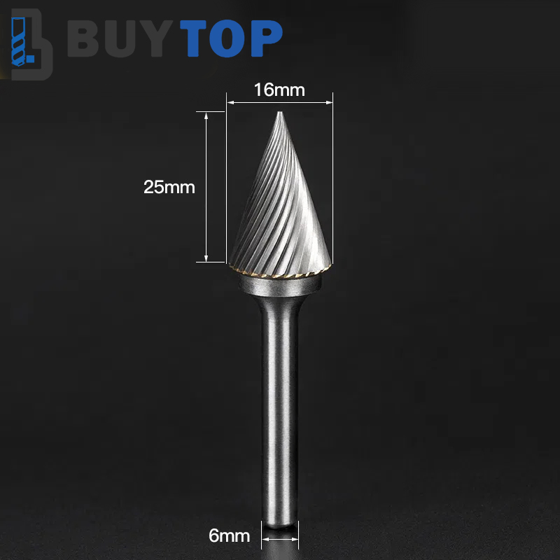 High Quality Double/Single Cutter Type M Series 10-16mm Tungsten Rotary Burrs