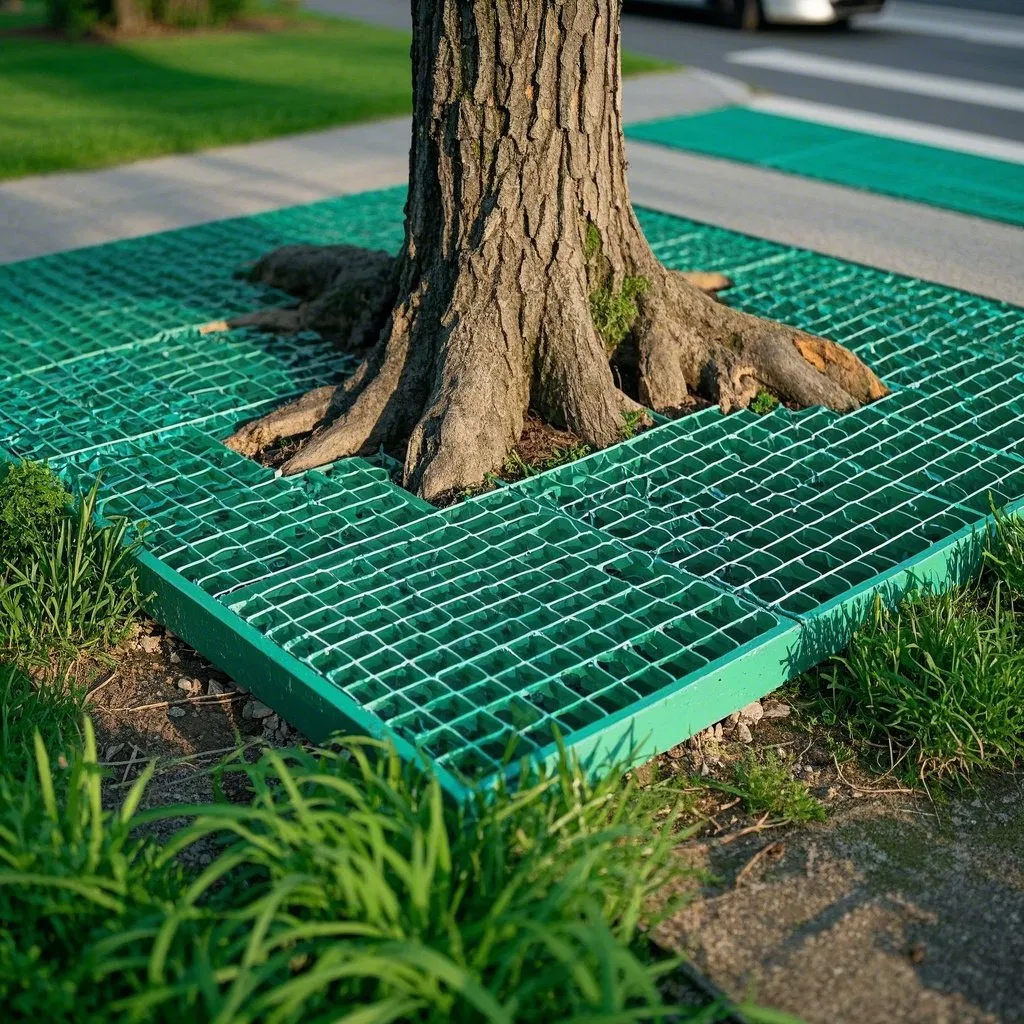 Various Sizes and Colors Solar Roof FRP Fiberglass Reinforced Plastic Walkways Grating