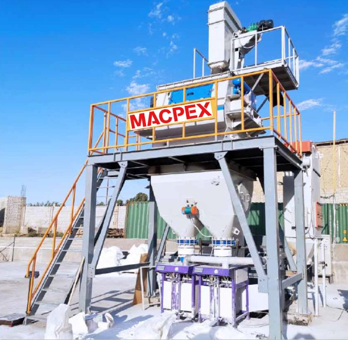 Horizontal Type Dry Powder Mortar Mixing Plant for Putty /Tile Adhesive Production