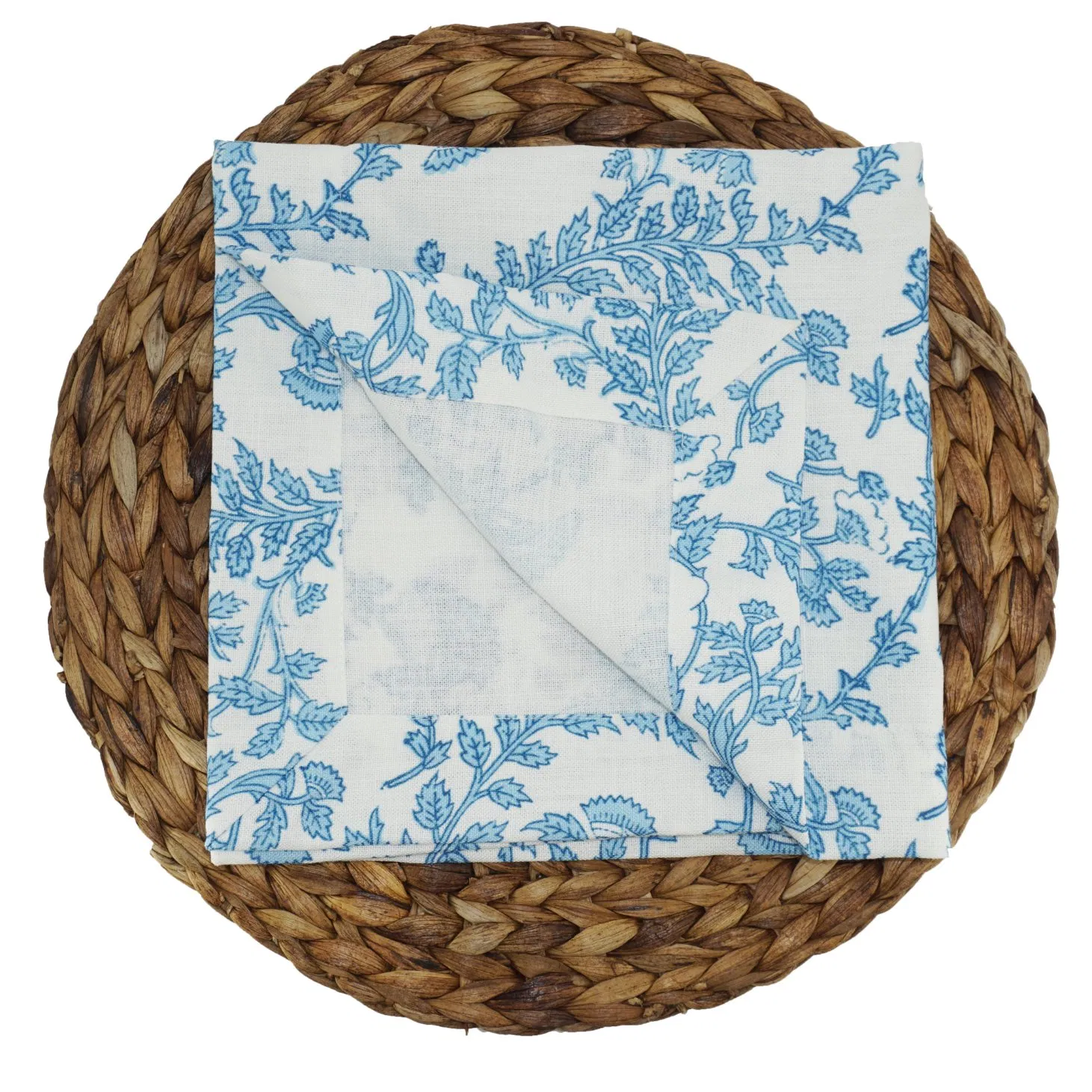 Blue Smart Leaf Napkins Wedding Party Decoration Napkins