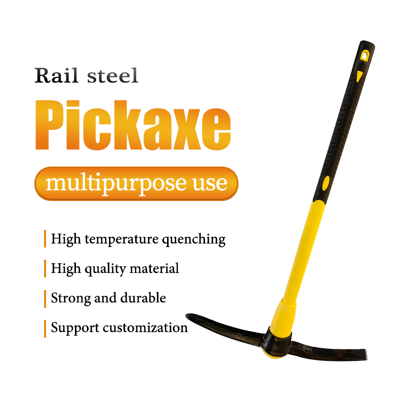 Handle Pickaxe, Hand Tool Concrete Lightweight P404 Steel Root Pickaxe