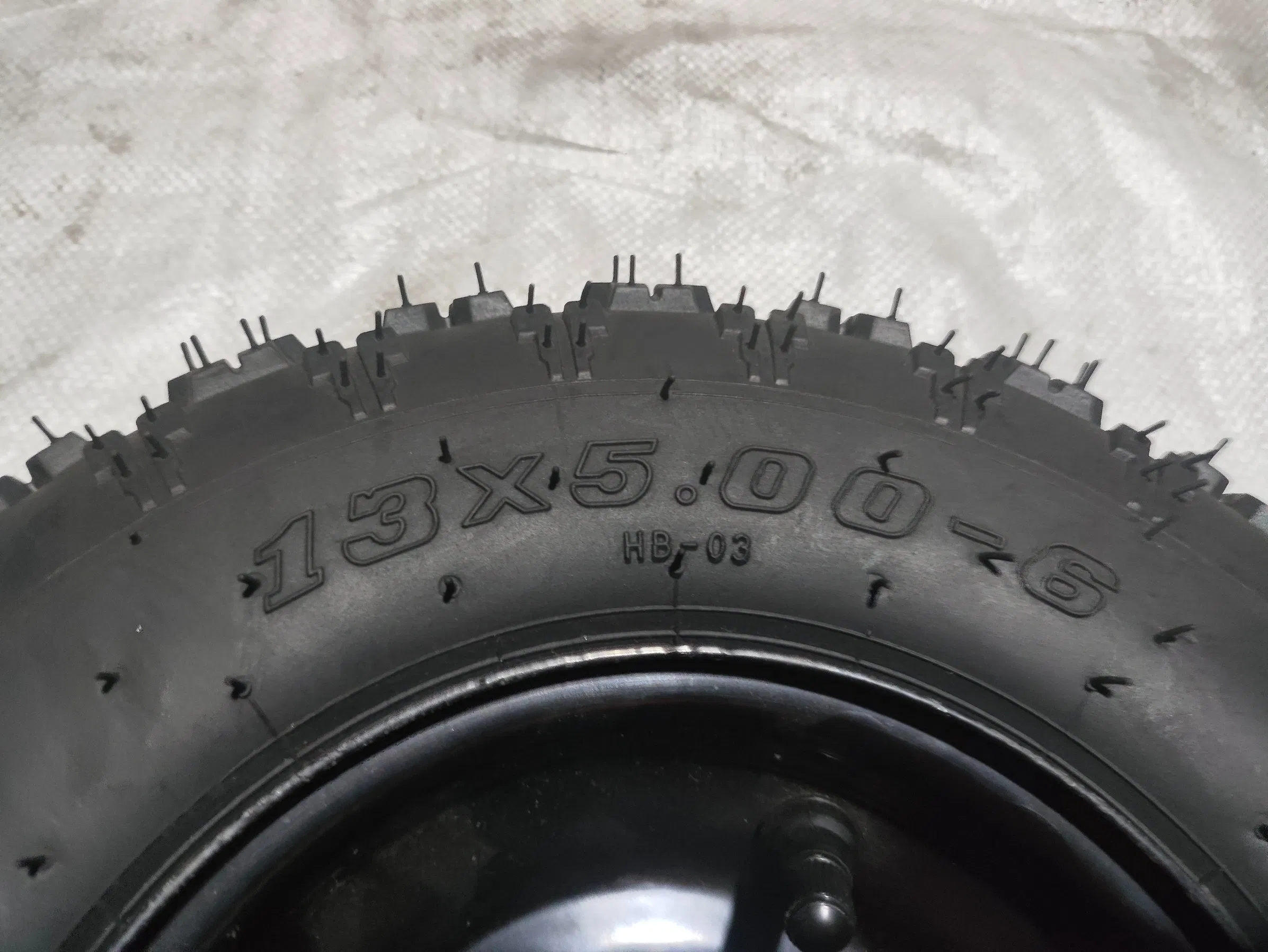 Air Filled Wheel 5.00-6 for Snowplow Sweeper Metal Rim Wheel Factory