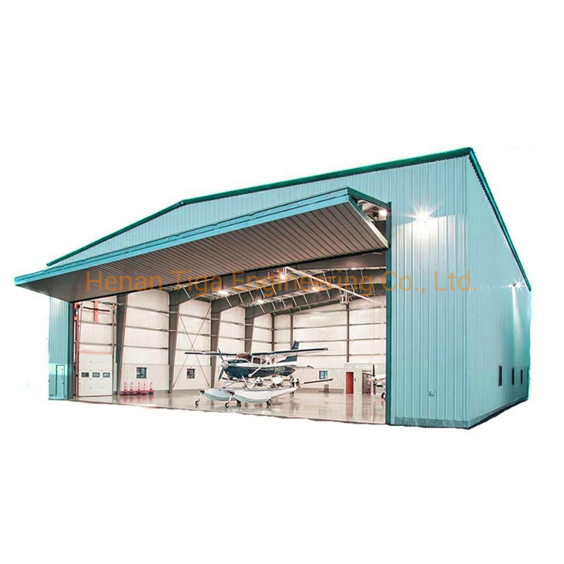 Customized Design Light Steel Structure Hangar Prefabricated Aeroplane Shed