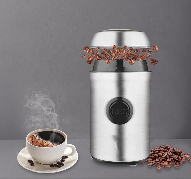 Heavybao Multi-Functional Ss Blade Electric Coffee Grinder Nuts Spices Coffee Beans Mill Maker for Homeuse