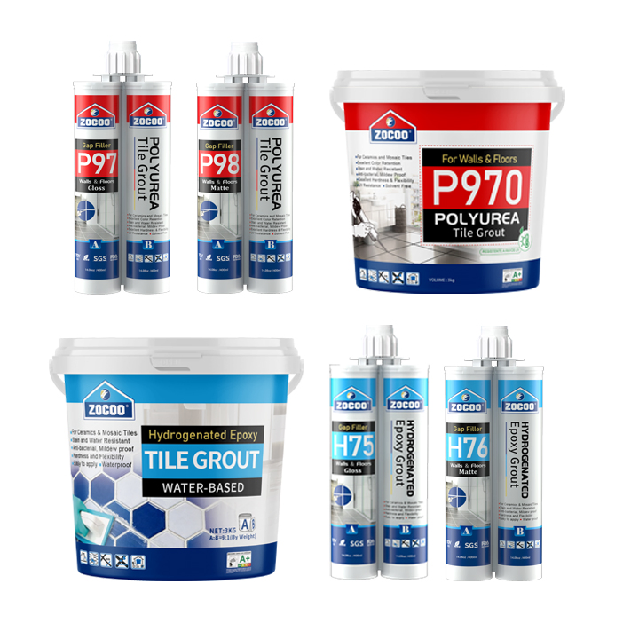 Antibacterial Epoxy Resin Grout Kitchen Bathroom Tile Use