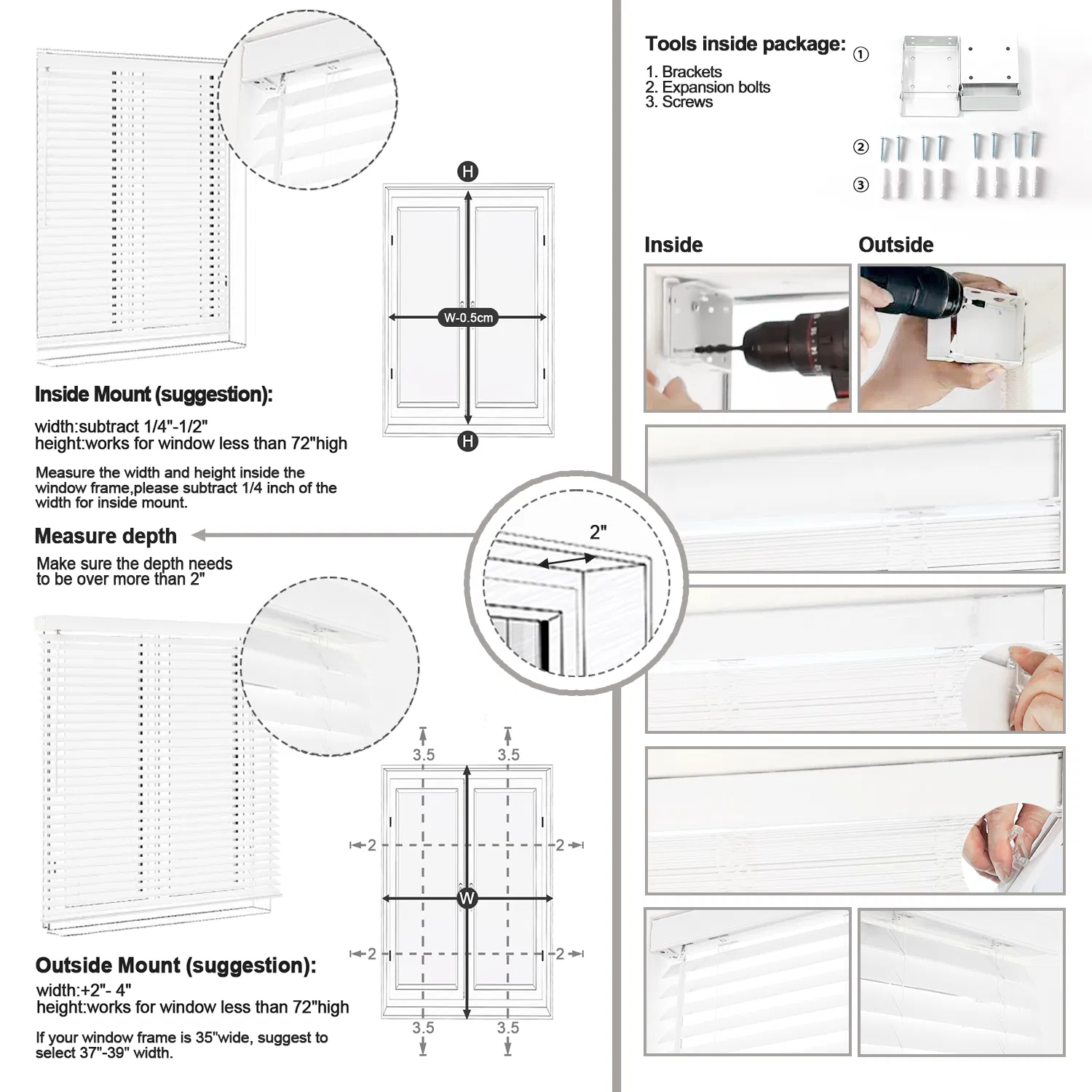 Zhuoyi Factory Price Wooden Window Shutters with Cordless Control Design
