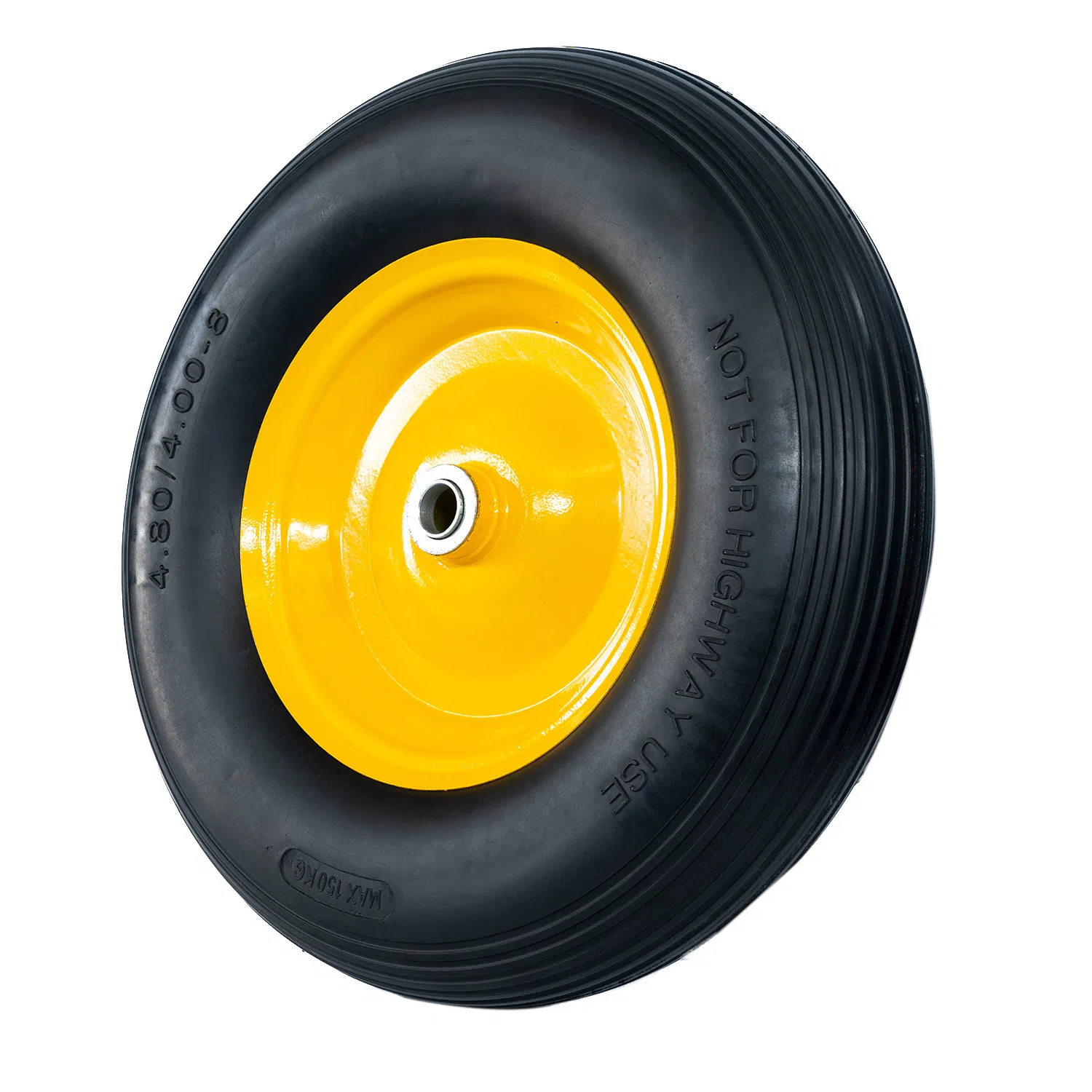 4.00-8 Flat-Free PU Wheel for Garden Cart & Trolley Solid Wheel and Accessories