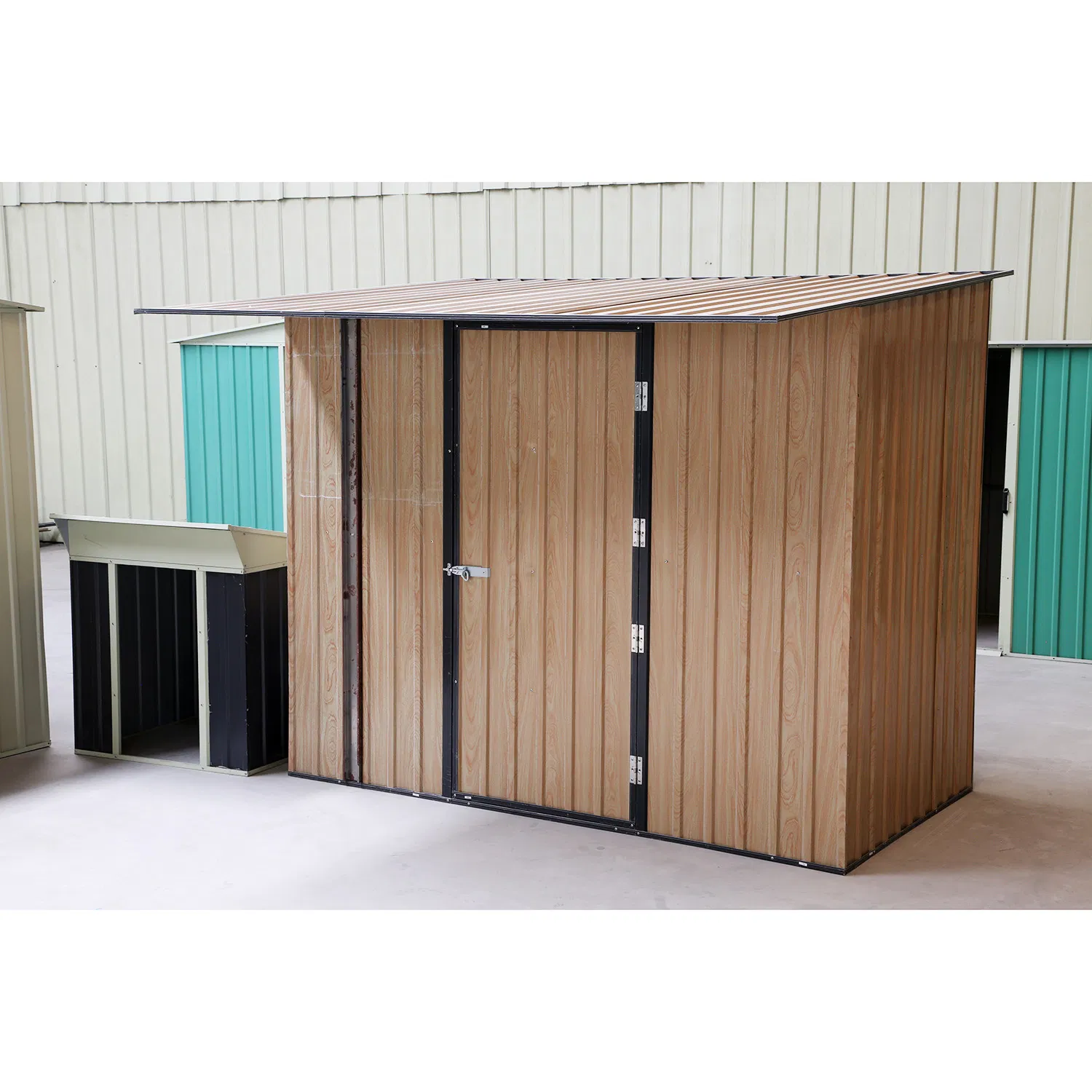 Dark Grey Colorbone Steel Metal Shed for Wood Storage Ws2427516-Z