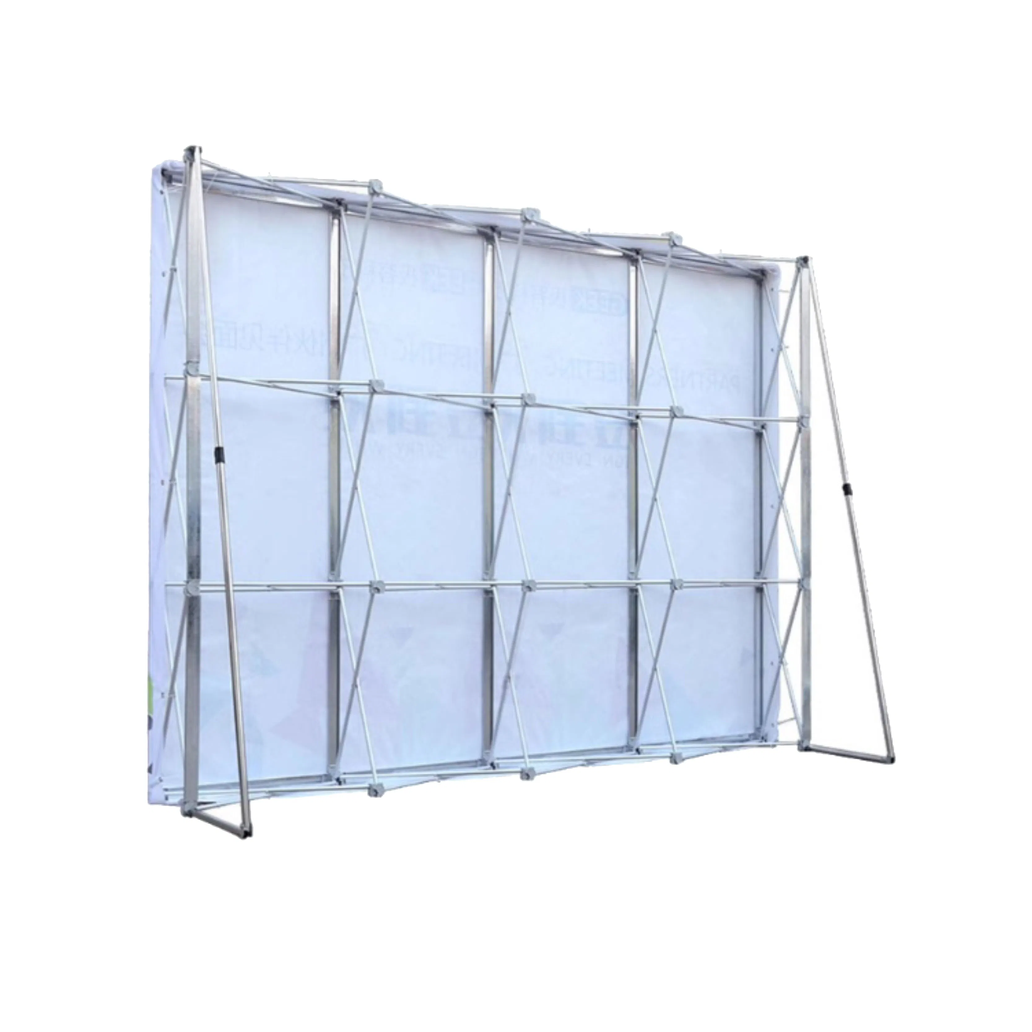 Aozhan Tension Aluminum Fabric Exhibition Advertising Wall Trade Show Pop up Backdrop Banner Display Stand