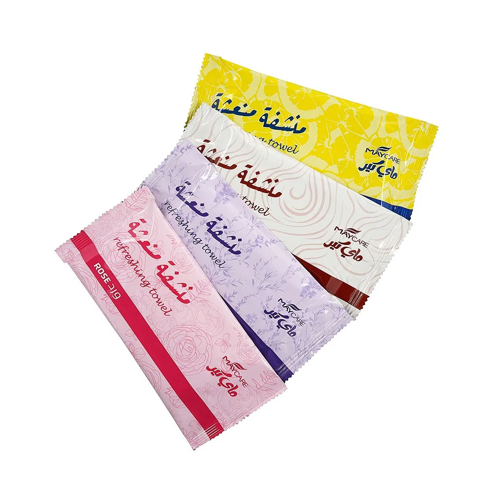 Disposable Wet Wipe Wet Napkin Facial Hand Refreshing Towel Tissue for SPA Airline Coffee Restaurant Shop