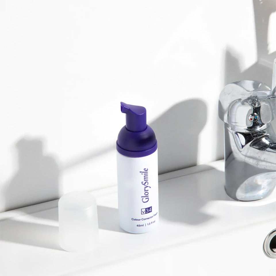 Professional V34 Colour Corrector Custom Logo Teeth Whitening Foam Toothpaste