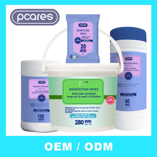 Eco-Friendly Customizable Solutions Sanitizer Disinfectant Cleaning Wet Wipes for Wipes Manufacturer