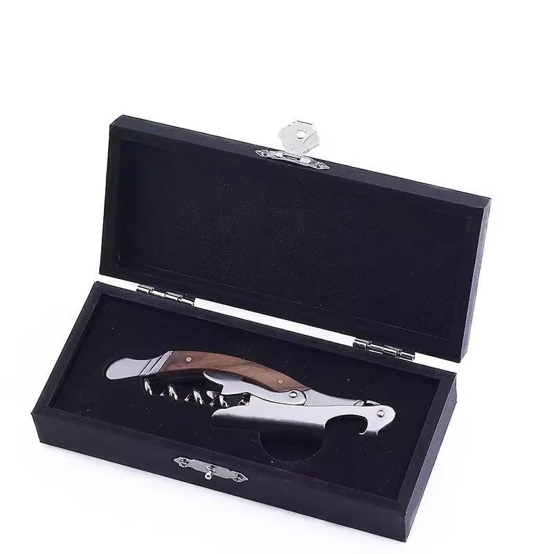 Bar Accessories Wine Opener Corkscrew with Wooden Handle