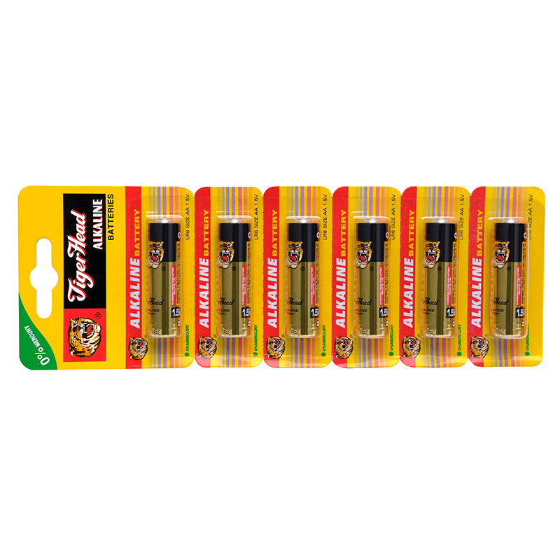 Tiger Head Lr6 Dry Cell Torch Pilas Flashlight AA Alkaline Battery