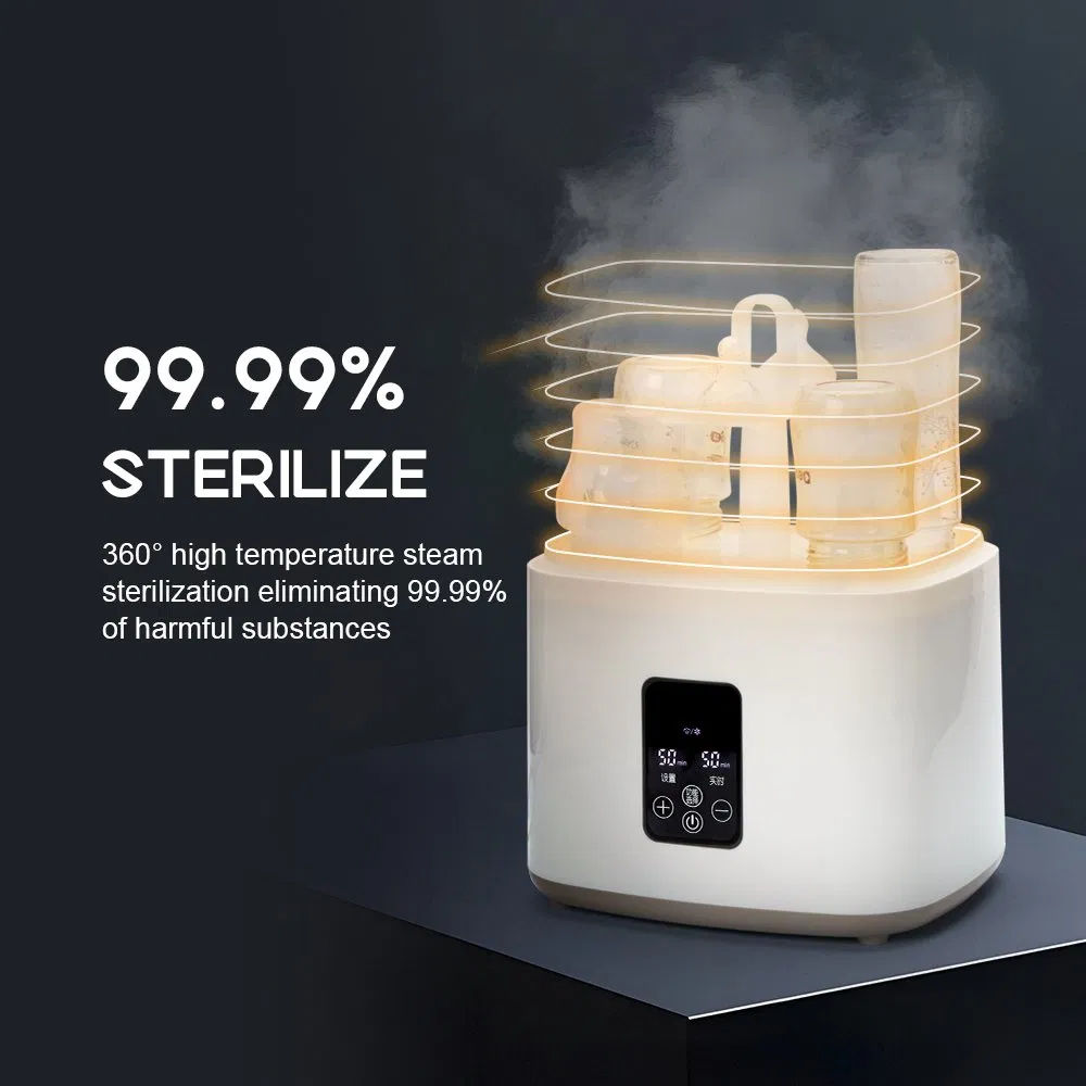 Smart Baby Bottle Steam Sterilizer and Dryer with LED Display