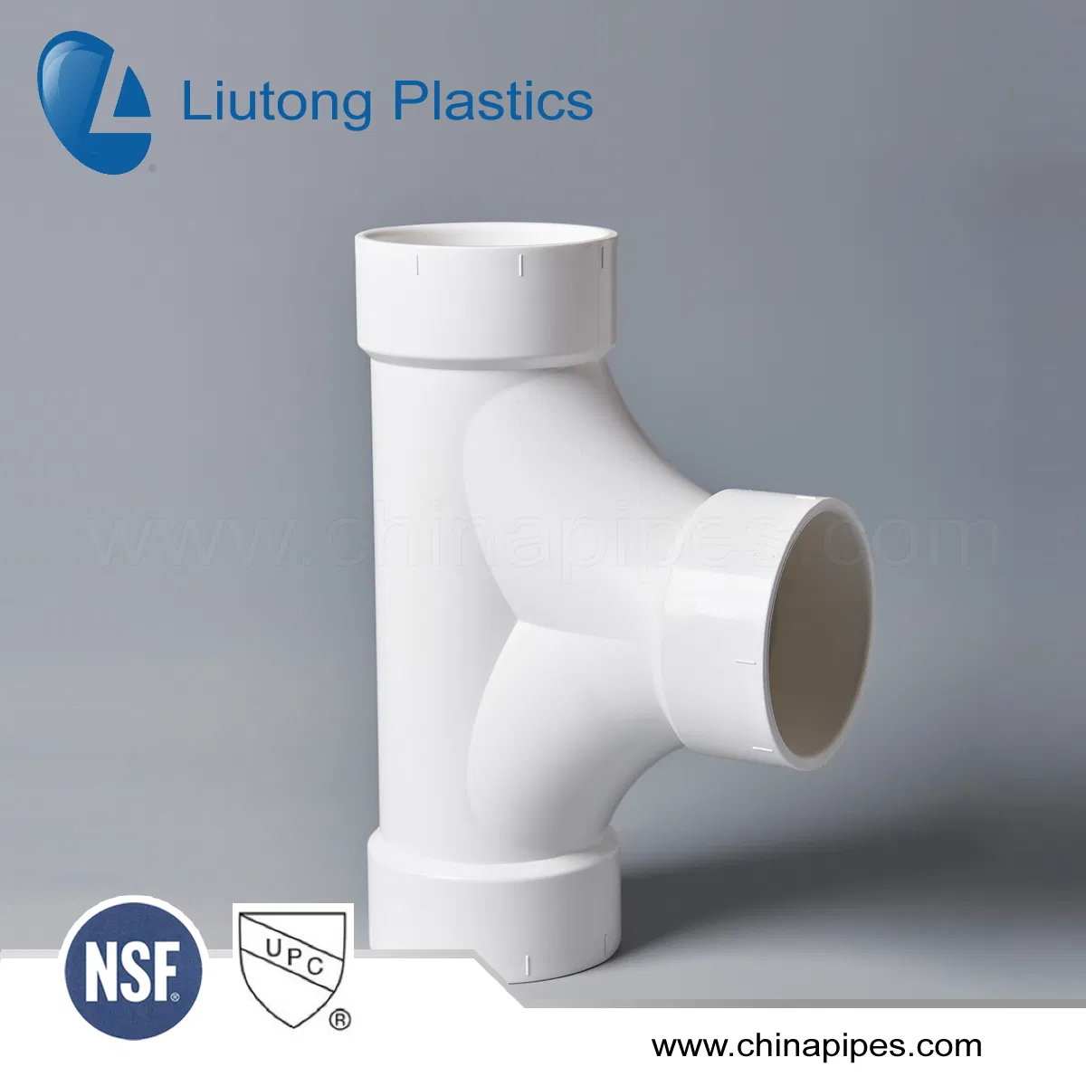 Plastic PVC Fitting Two Way Cleanout Tee ASTM D2665 Standard for Dwv Drain Water with NSF Certificate