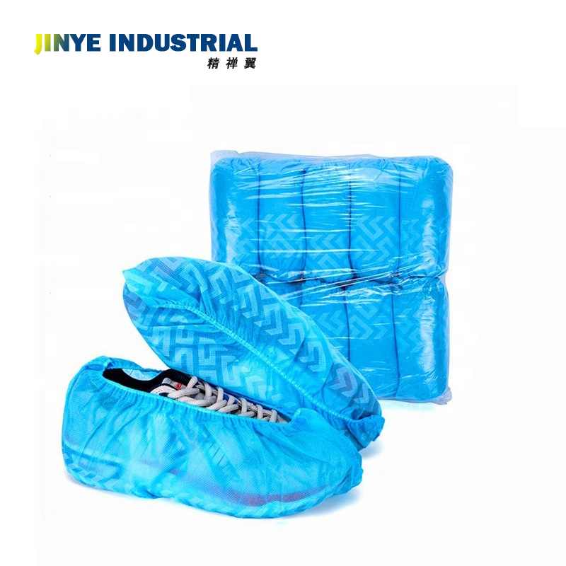 Disposable Non-Woven Fabric Shoe Cover Blue Color