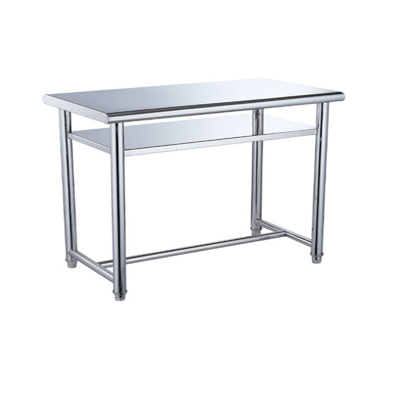 Commercial Kitchen Stainless Steel Restaurant Worktable Without Backsplash