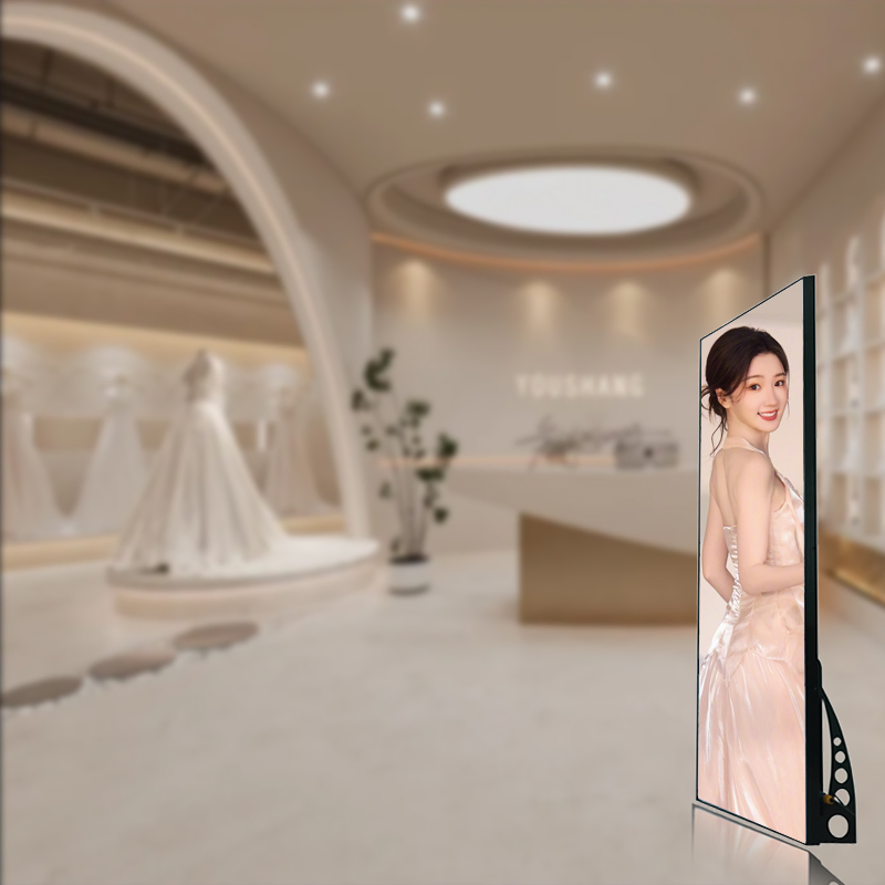 LED Poster Advertising Display Screen Smart LED Digital Poster Mirror Display