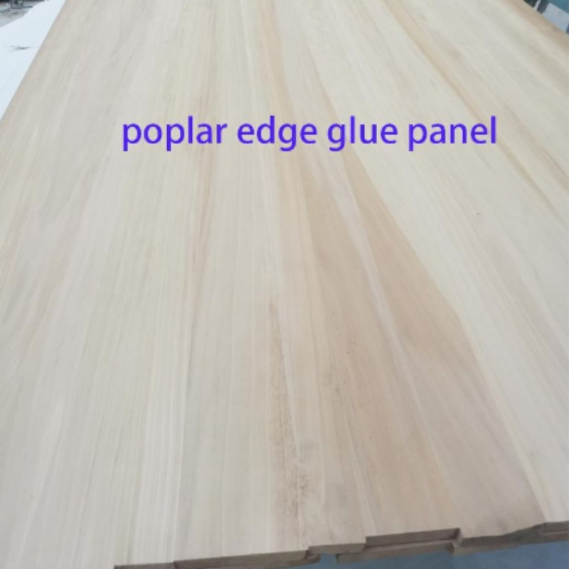 Furniture and Coffin Usage Natural Color Poplar Edge Glued Laminated Board