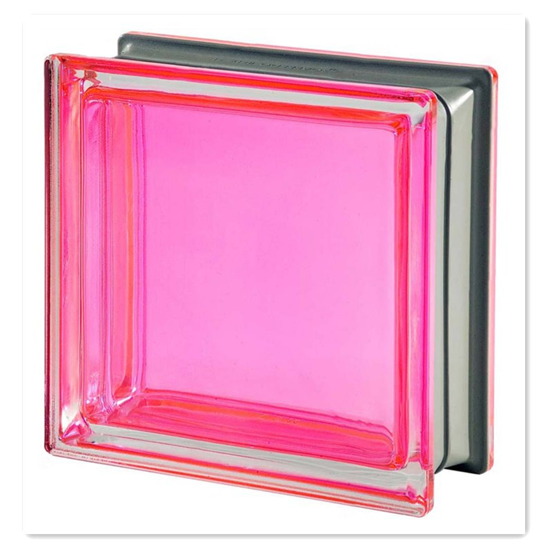 190X190X80mm Transparent Colored Glass Block