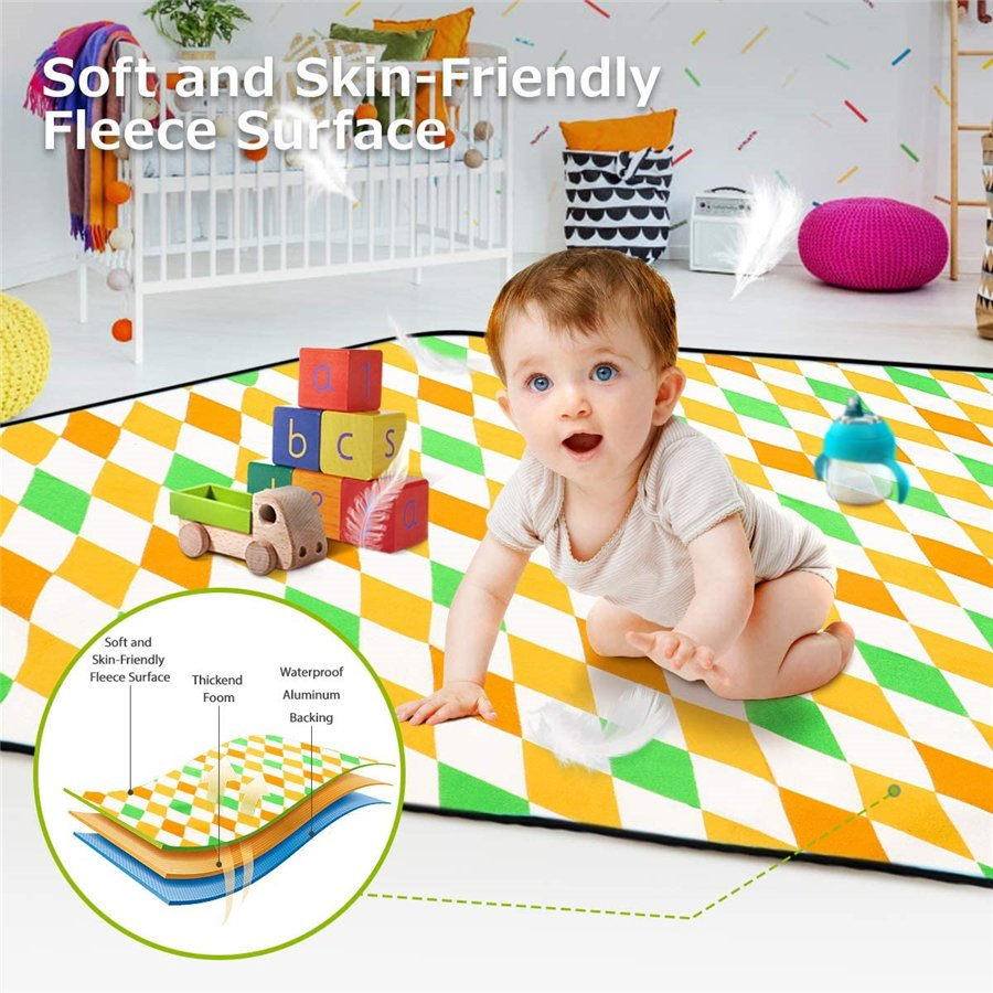 Picnic Blankets Extra Large Waterproof Foldable Picnic Mat with 3 Tier Water Sand Proof Material Portable Outdoor Picnic Blankets for Beach Camping Hiking