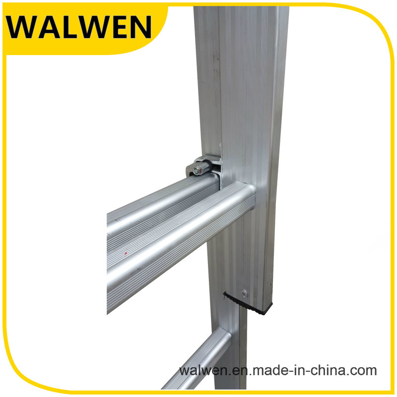 2 Section Multi-Purpose Aluminum Telescopic Folding Ladder