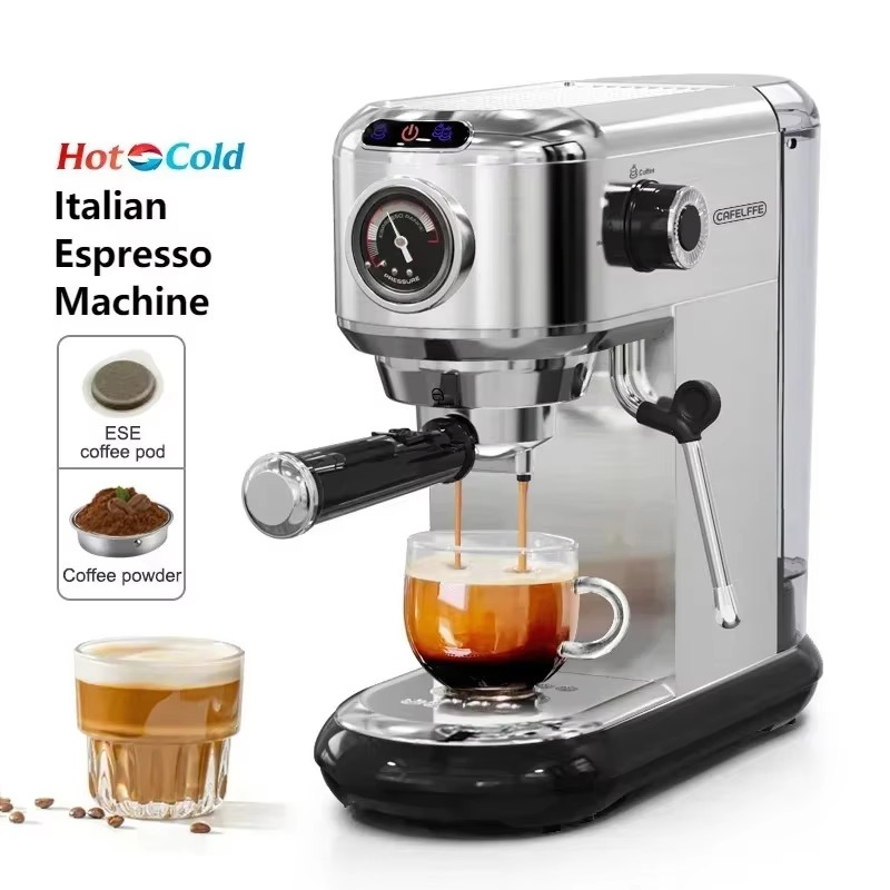 19bar Italian Espresso Machine Small Semi-Automatic for Household Use