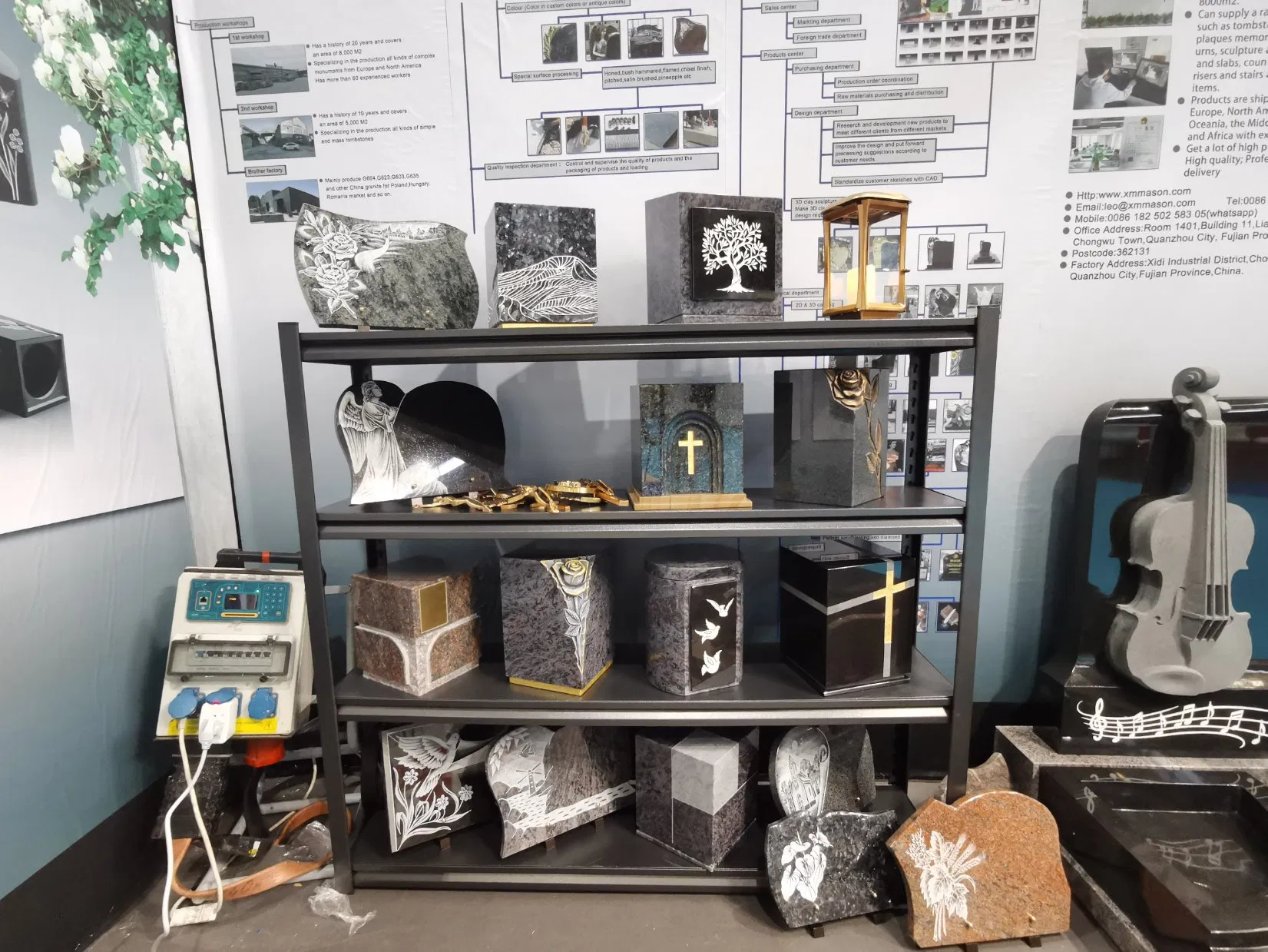 Cheap Chinese Granite Upright Headstones for Sale