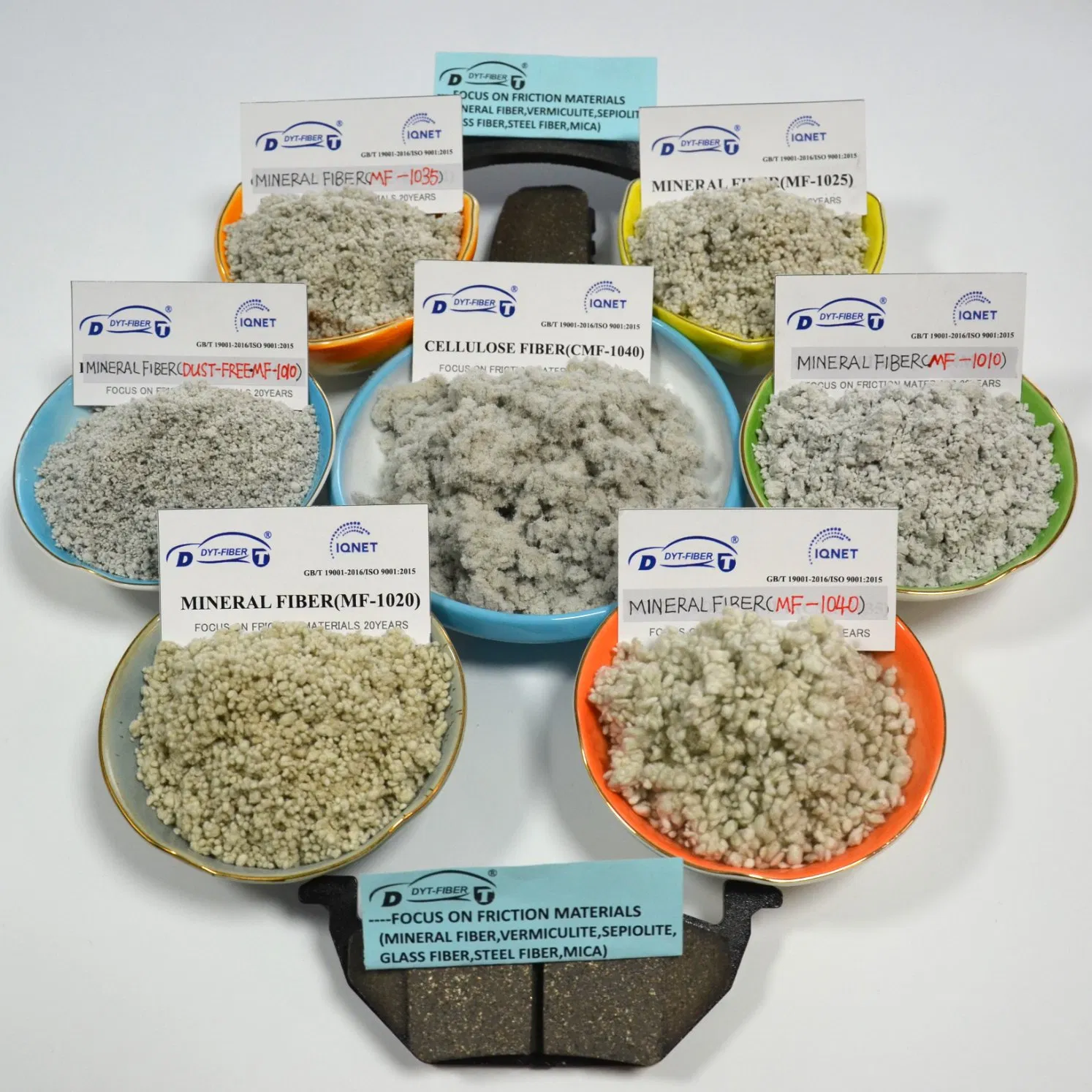 No-Asbestos Mineral Fiber Mf-1040 and Cellulose Fiber Used in Manufacturing Brake Pads