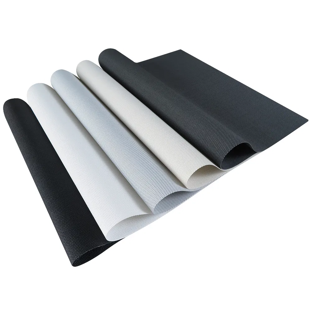 Garden Outdoor Waterproof PVC Fiberglass Sunscreen Roller Blind Window Fabric for Manufacturers