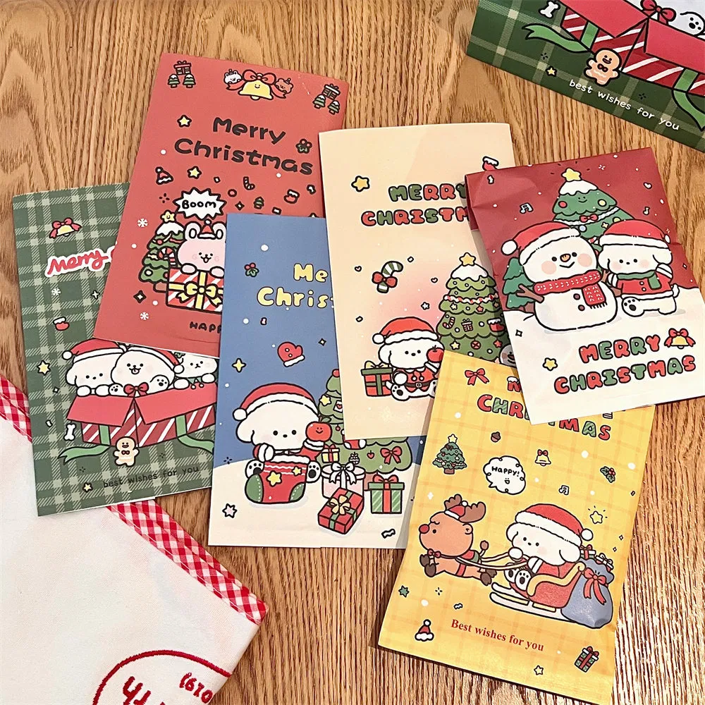 Christmas Stock Greaseproof Food Wrapping Paper Bag for Snack