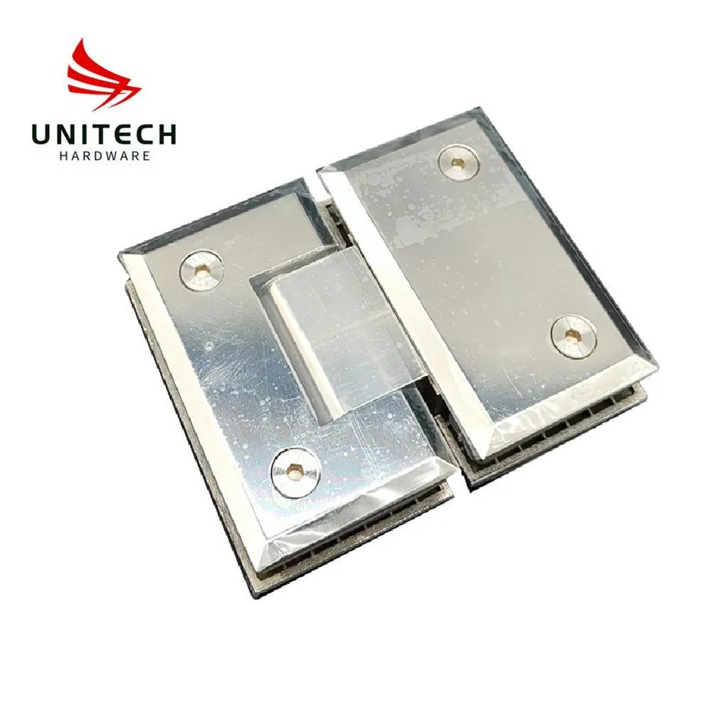 Stainless Steel 304 180 Degree Glass to Glass Shower Door Clamp Fitting