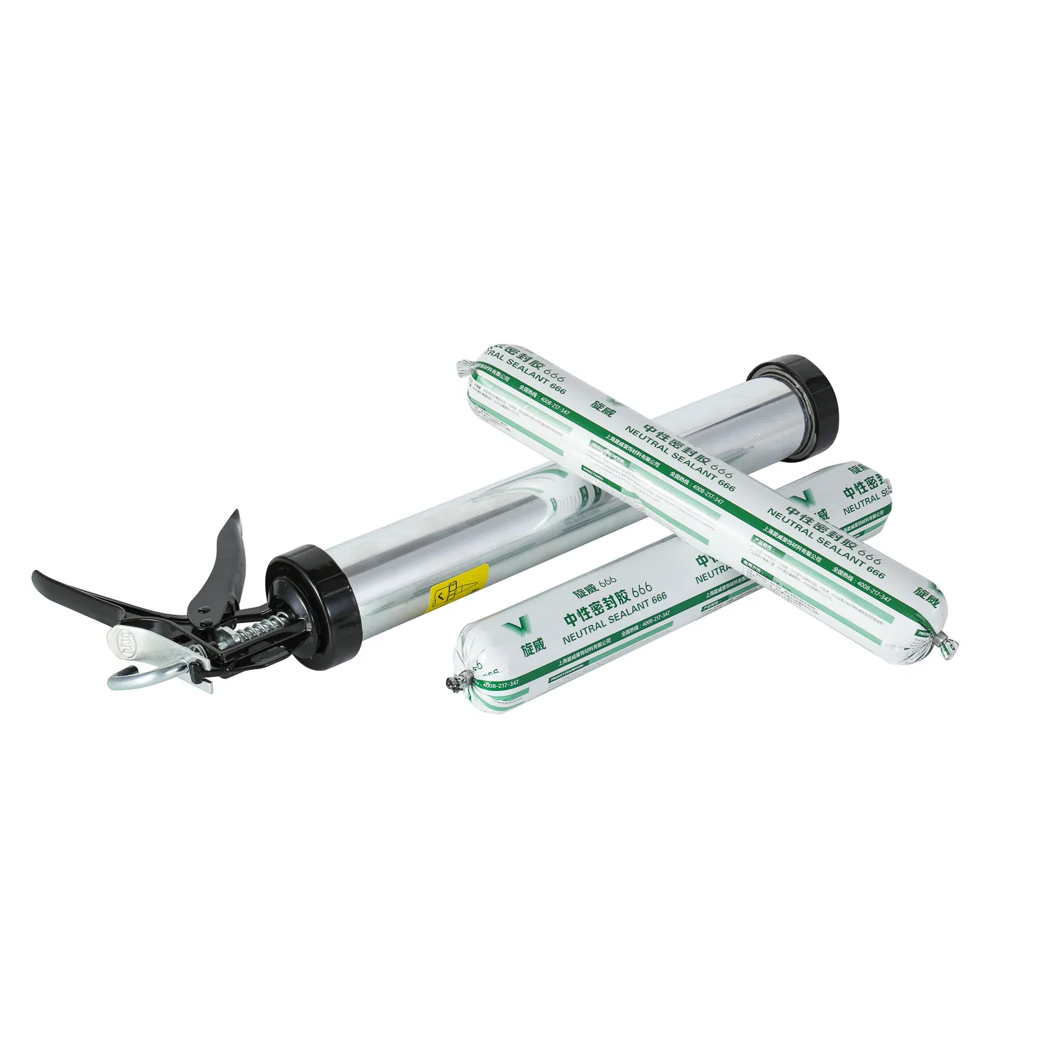 Aluminium Sealant Sausage Caulking Gun -600ml/20oz - 12: 1 Thrust Ratio