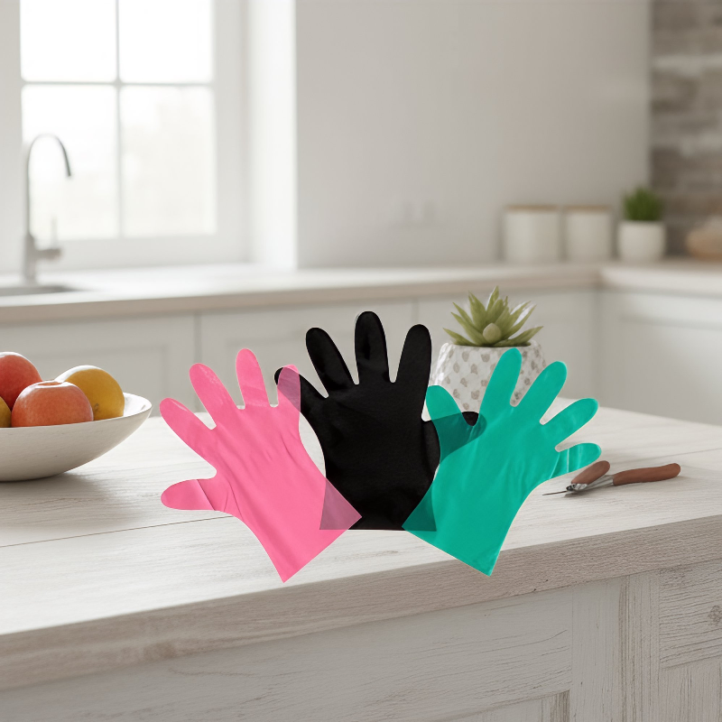 Premium Food Grade Disposable Plastic Gloves for Safe Cooking