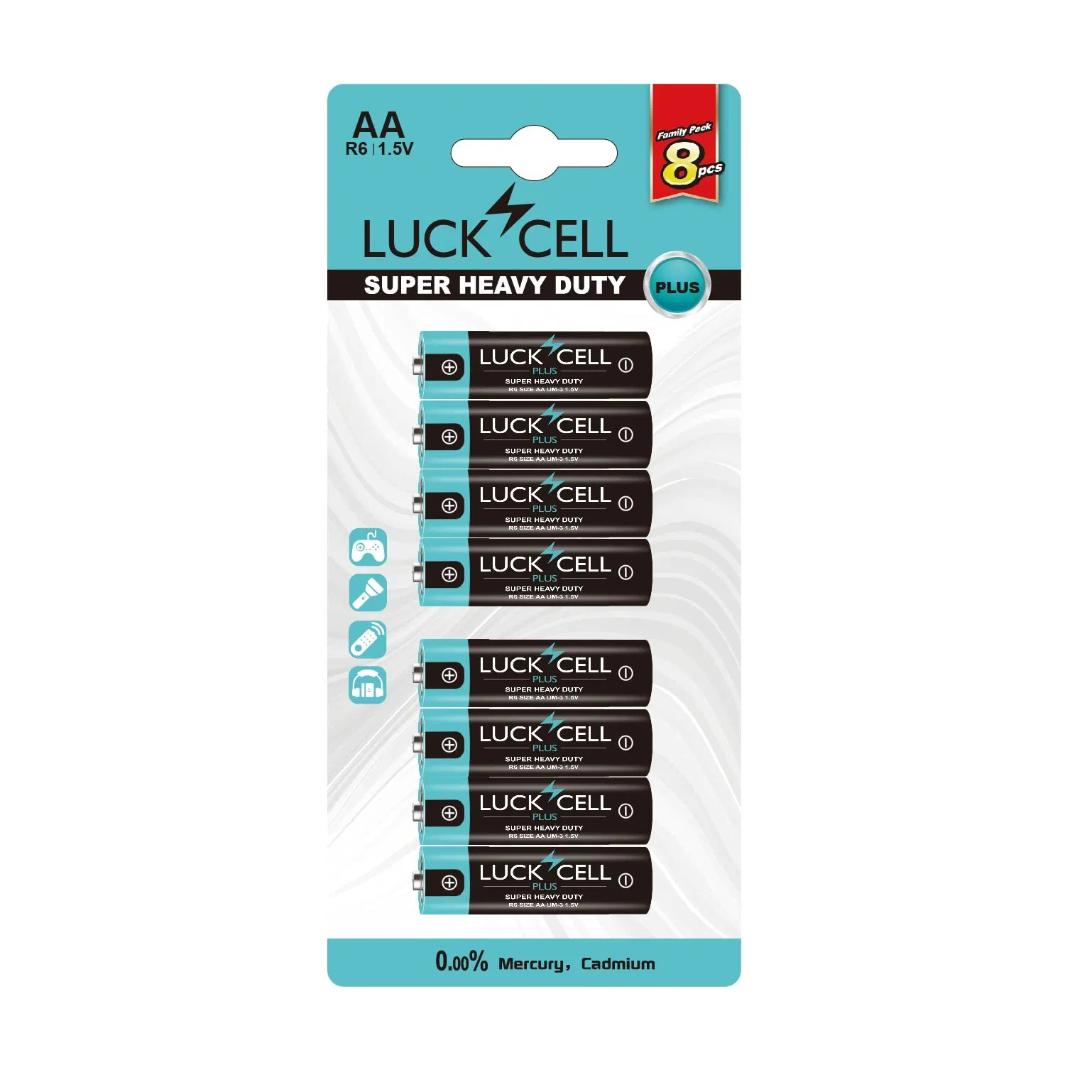 Батарейка AA 1.5V Zinc Carbon LUCKCELL
