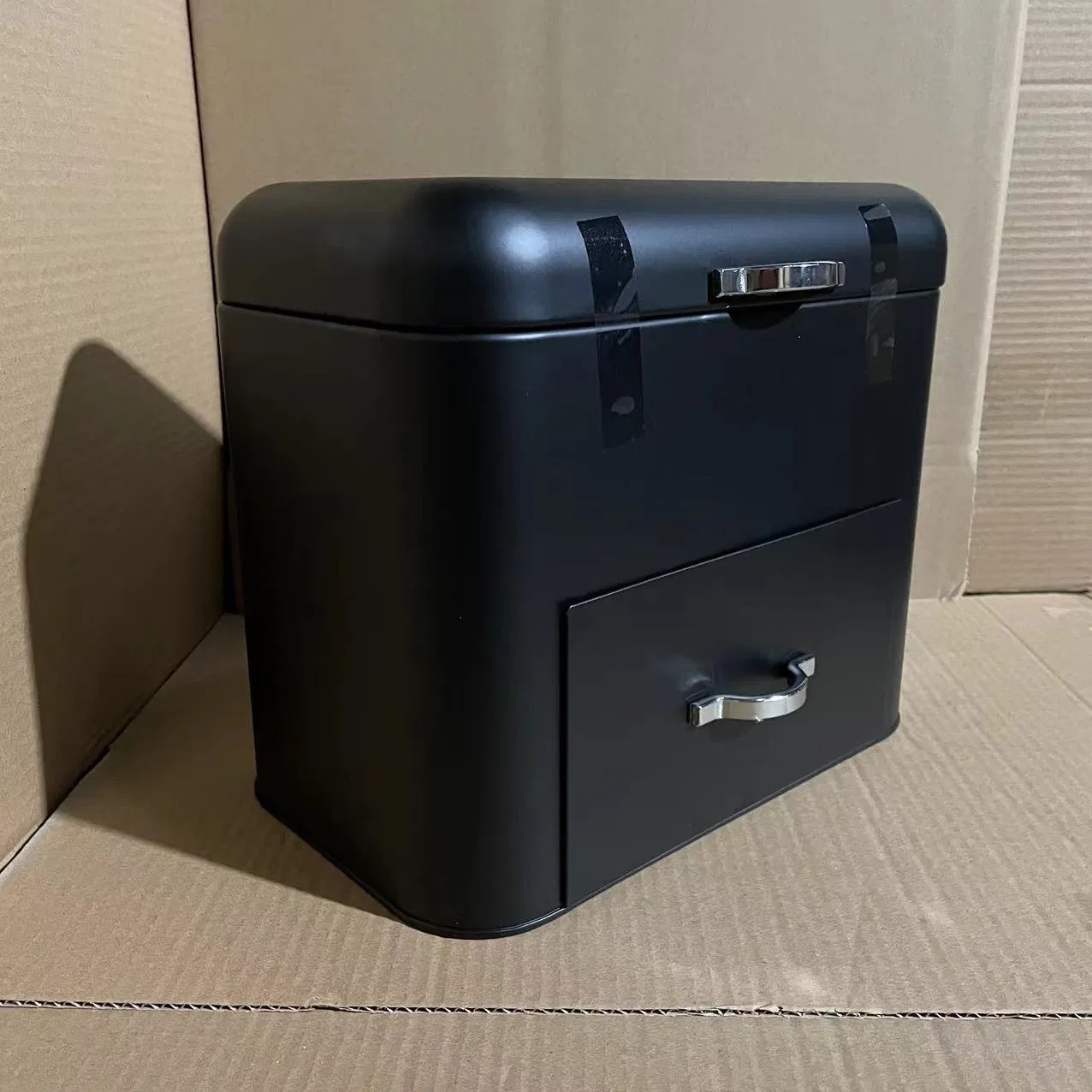 Double-Layer Flat-Lid Bread Keeper Dry Food Storage Box