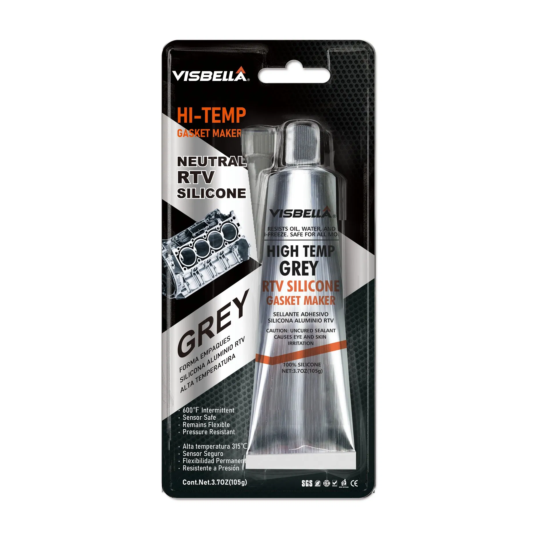 Visbella RTV Silicone Gasket Maker Para Automotivo