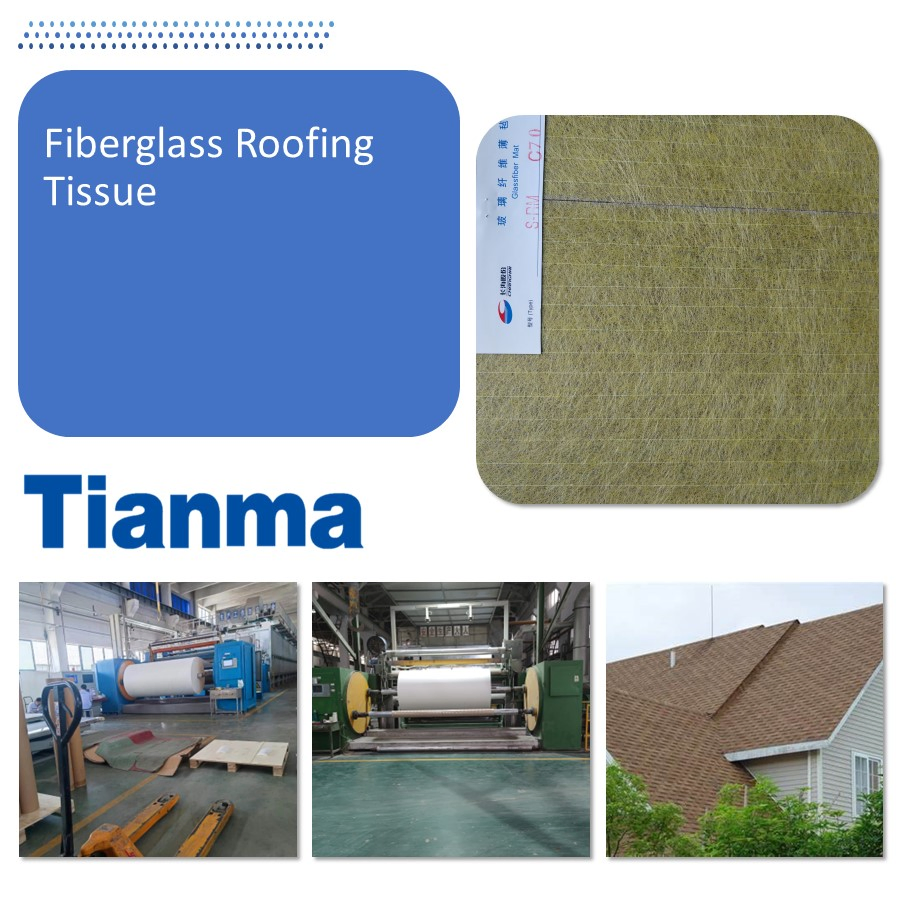 Fiberglass Roofing Tissue/ Surface Tissue with Yarn, Water Proofing