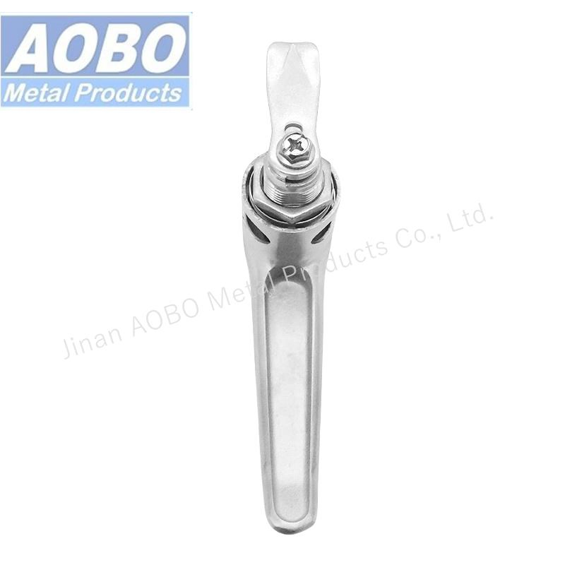 Industrial Stainless Steel Heavy Duty L Door Handles Padlock for Train Door Electronic Panel Cabinet