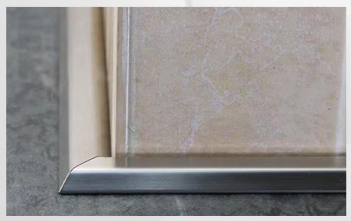 60*18*80mm Self-Adhesive Stainless Steel Trapezoidal Cable Trunking for Wire Organization Stainless Steel Tile Strip Trim