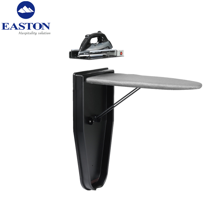 Hotel Guest Room Steam Iron and Wall Mounted Ironing Board