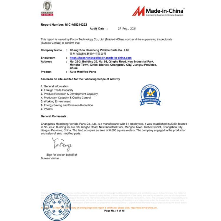 TRD Style Gloss Black Rear Spoiler for Toyota Camry 2018-2020